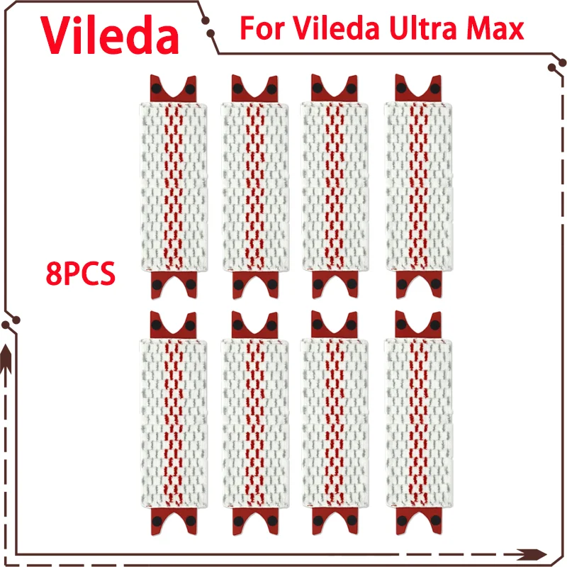 vhbw testina pulente compatibile con Vileda 1-2 Spray mocio, lavapavimenti - microfibra, grigio