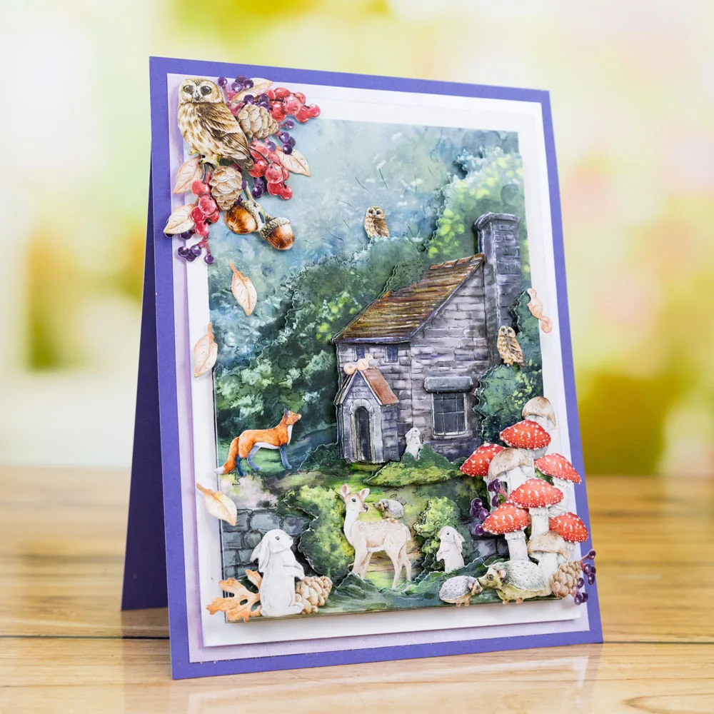 플로럴 펜스 포레스트 프렌드 커팅 다이 스크랩북 다이어리 장식 스텐실 엠보싱 템플릿 DIY 인사말 카드 수제 2026