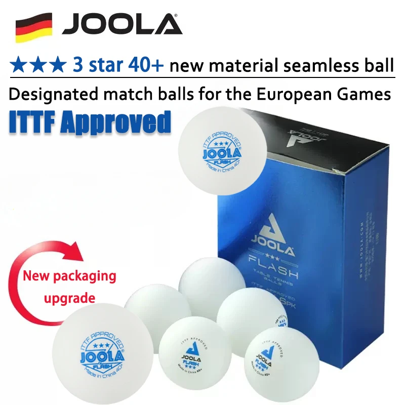 Original JOOLA Ping Pong Balls 3 Star ABS New Material 40+ Table Tennis Balls Professional Match Ball without Seam ITTF Approved