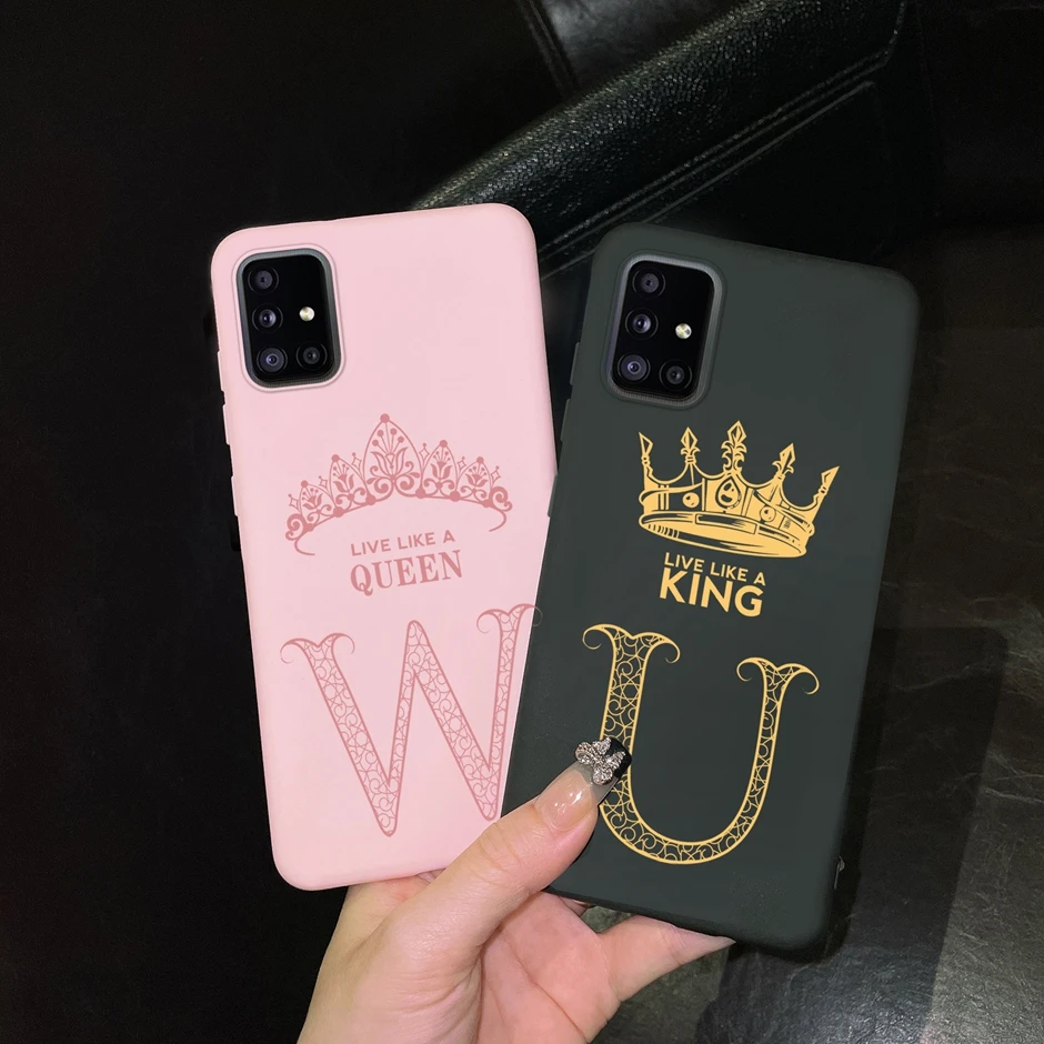 Per Samsung Galaxy A51 4G Custodia Cute Letter Cover Custodia Protettiva Per Samsung A51 A515F Custodie Per Telefoni Galaxy A51 A 51 Paraurti Coque