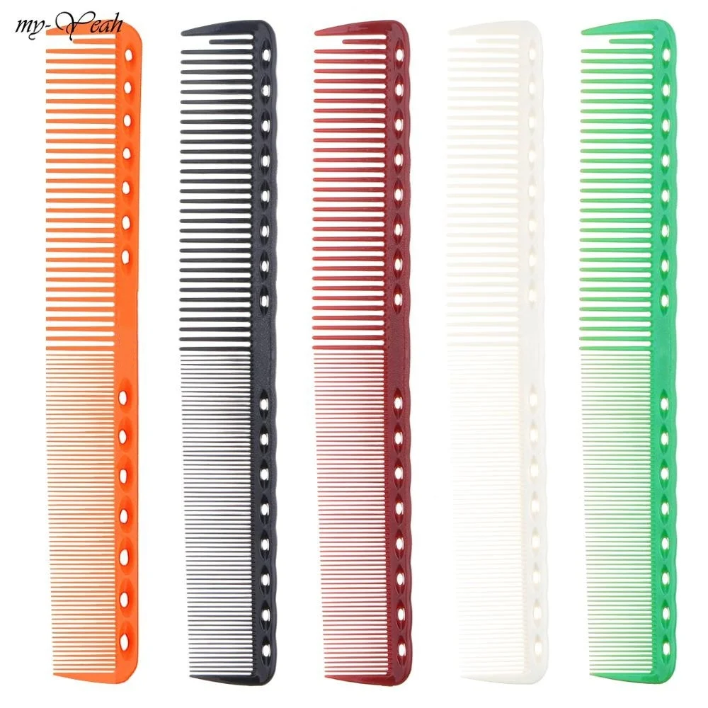

Myyeah 4PCS Anti-static Hairdressing Combs Barber Hair Cutting Brush Girl Ponytail Tangled Straight Pro Salon Styling Tool Color