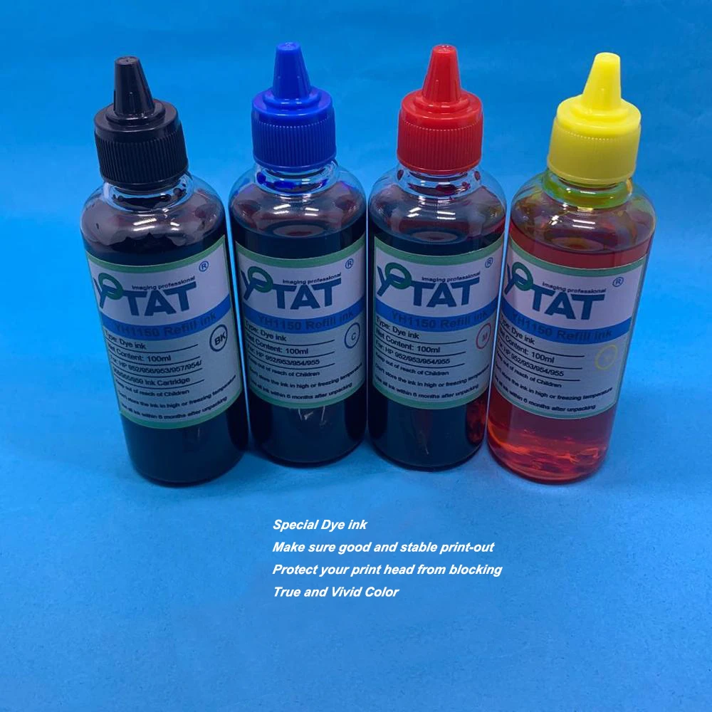 400ml Dye Ink Refill kit for HP 952 953 954 955 711 950 951 932 933 Ink