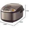 NS-TSC10 5-1/2-Cup (Uncooked) Micom Rice Cooker and Warmer, 1.0-Liter, Stainless Brown 6