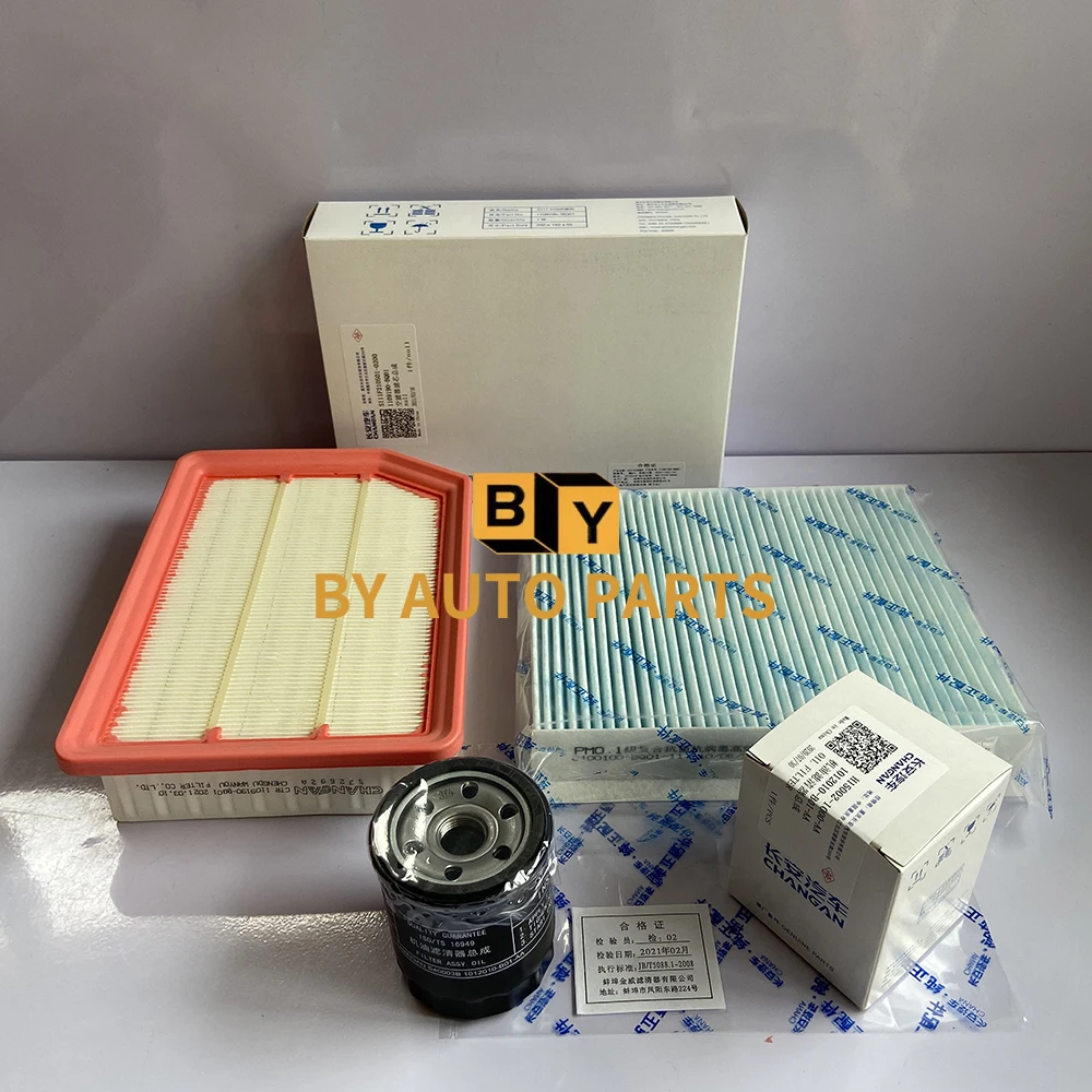 

Filter Element Set CHANGAN CS35PLUS 1.6L Air/PM0.1 Air Conditioning/Oil Filters