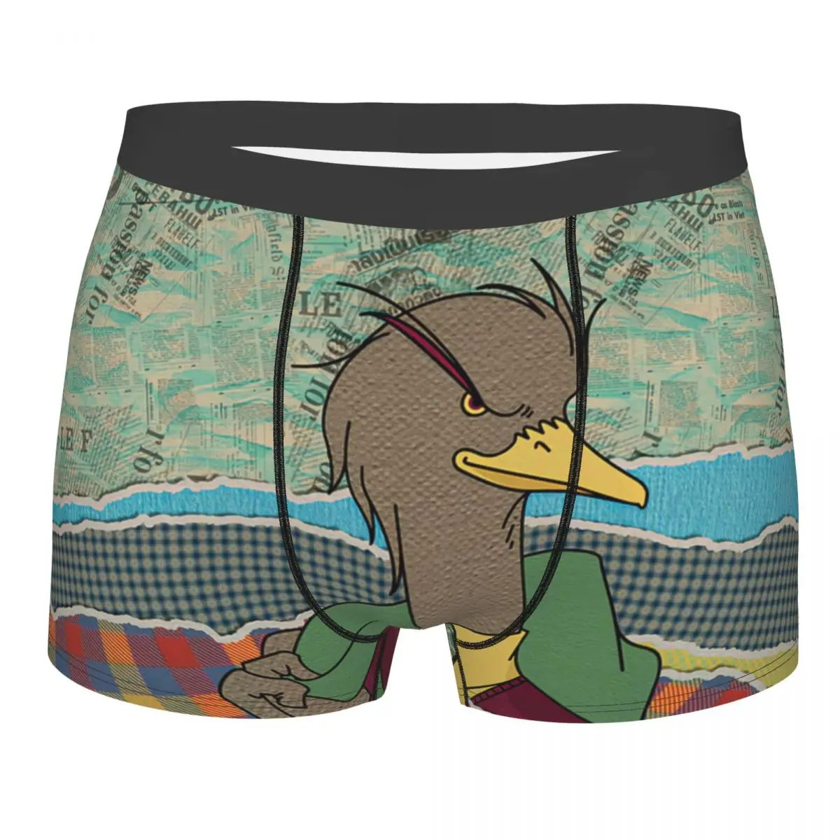 Hipster Duck Mixed Media Digital Art Collage Underpants Breathbale Panties Male Underwear Print Shorts Boxer Briefs jianwu 16 sheets cloud yarn series vintage hollow mixed material decor material paper creative diy journal collage stationery