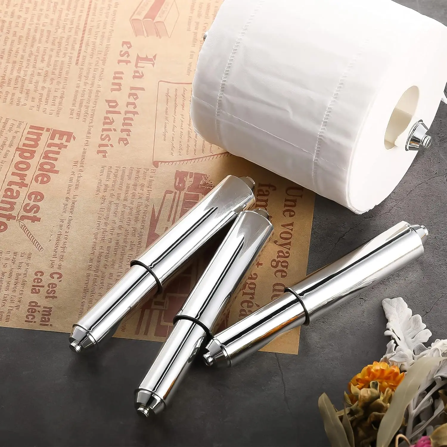 Toilet Paper Holder Roller Replacement Toilet Paper Roller Replacement Spring Spring Rod Universal 1-3Pcs for paper towel holder toilet paper holder toilet paper rack toilet roll holder