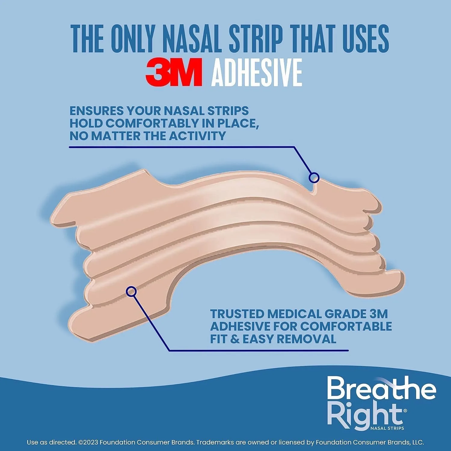 Breathe Right,Nasal Strips Extra Strength Tan Nasal Strips,Stop Snoring,Drug-Free Snoring Solution & Instant Nasal Congestion