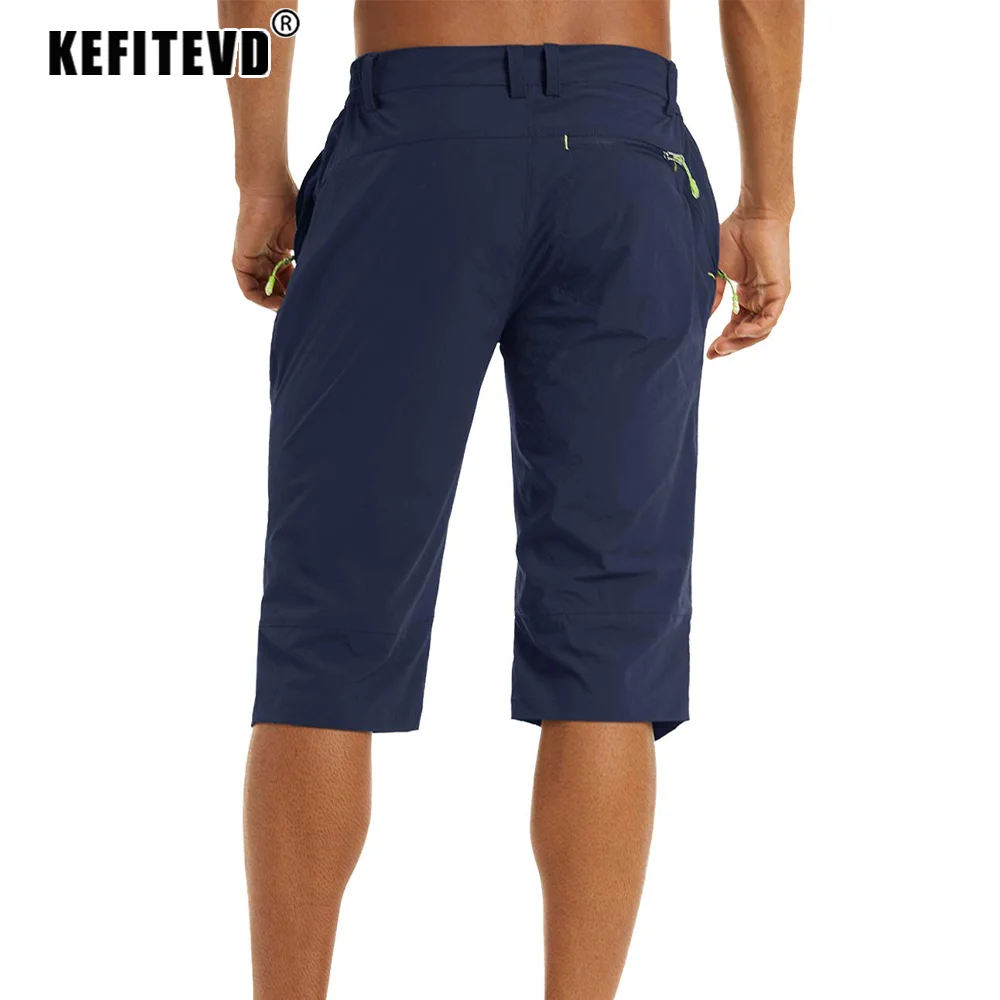 Sport Shorts Summer Quick Dry Shorts Men's 3/4 Cargo Short Lightweight Workout Capri Outdoor Hiking Running Breathable Short Bottoms