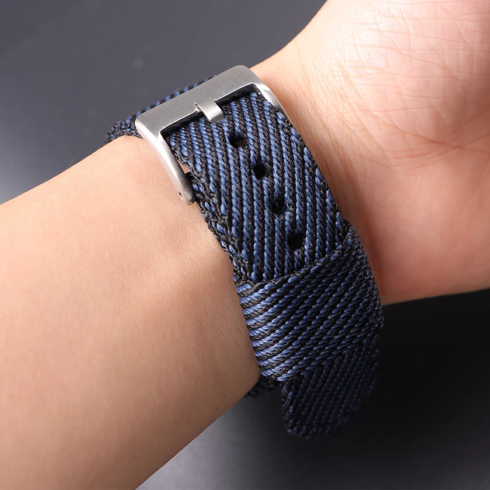Premium Smooth Nylon Quick Release Watch Strap - Woven Replacement Wristband