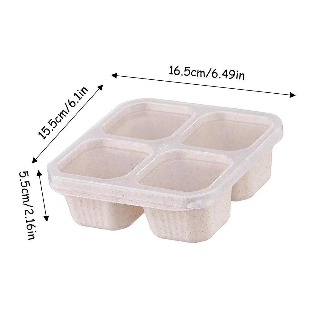 Reusable Snack Container With 4 Compartments - Perfect For Meal Prep,  Lunch, School, Work, And Travel - Ideal For Teens, Adults, And Workers -  Convenient Food Storage Container For Home And Kitchen - Temu