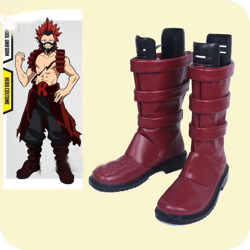 

My Hero Academia Boku No Hero Akademia Eijirou Kirishima Cosplay Shoes Boots Anime Halloween Carnival Party Costume Accessories