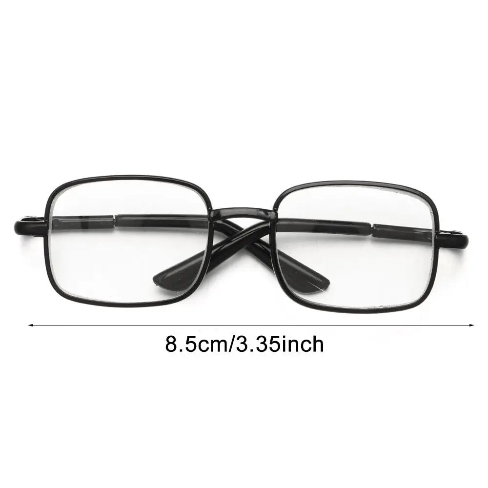 Metal Glasses Square Frame Photo Prop for Dolls