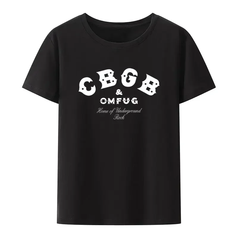 CBGB OMFUG T-shirt Punk Rock CBs Unterirdischen T-shirt Erwachsene Männer Frauen Sommer Stil Atmungsaktive Grafik Tops Hip-hop Casual Streetwear – Detail 1