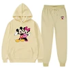 Customizable Pattern Hoodie Suits for Men and Women Disney Mickey Mouse Sweatshirts Autumn and Winter Warm Tops and Pants 6