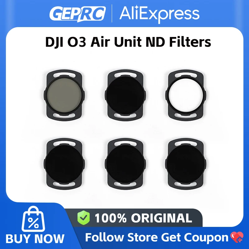 GEPRC O3 Air Unit ND Filters lens ND8 ND16 ND32 CPL Lens Filter Set Aluminium Alloy Frame for O3 Air Black Action Camera CPL Len