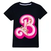 New Kawaii Barbie Kids Short Sleeve Summer Cartoon Boys Girls Soft O-Neck T Shirts Oversized Fashion Y2K White Tees Tops Gifts ﻿ 1