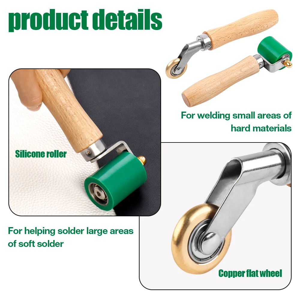 Brass Seam Roller Welding Manual Pressure Edging Roller Wallpaper Flat Roofing/PVC Vinyl Flooring Installation