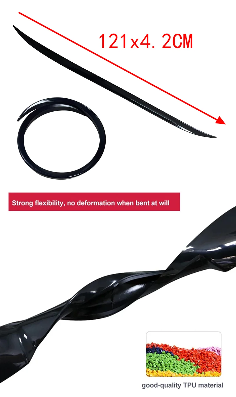 Für BMW Zubehör Serie 5 F10 F11 F07 F18 G30 G31 G38 2010 + Auto Hinten Flügel Stamm Spoiler Lip Tuning Styling schwarz Weichen Kunststoff – Detail 4