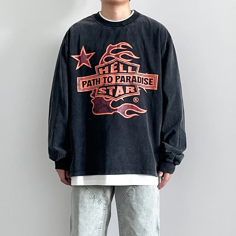 

Футболка с длинным рукавом в стиле хип-хоп