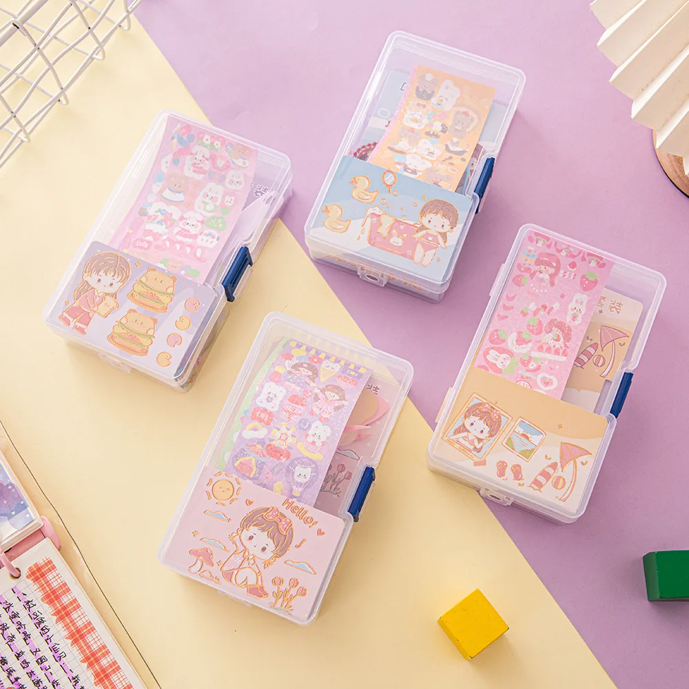 

Color Gu Card Set Gift Box Wholesale Student Cuck Hand Tent Material Children's Toy Laser Gu Card Sticker Full Set