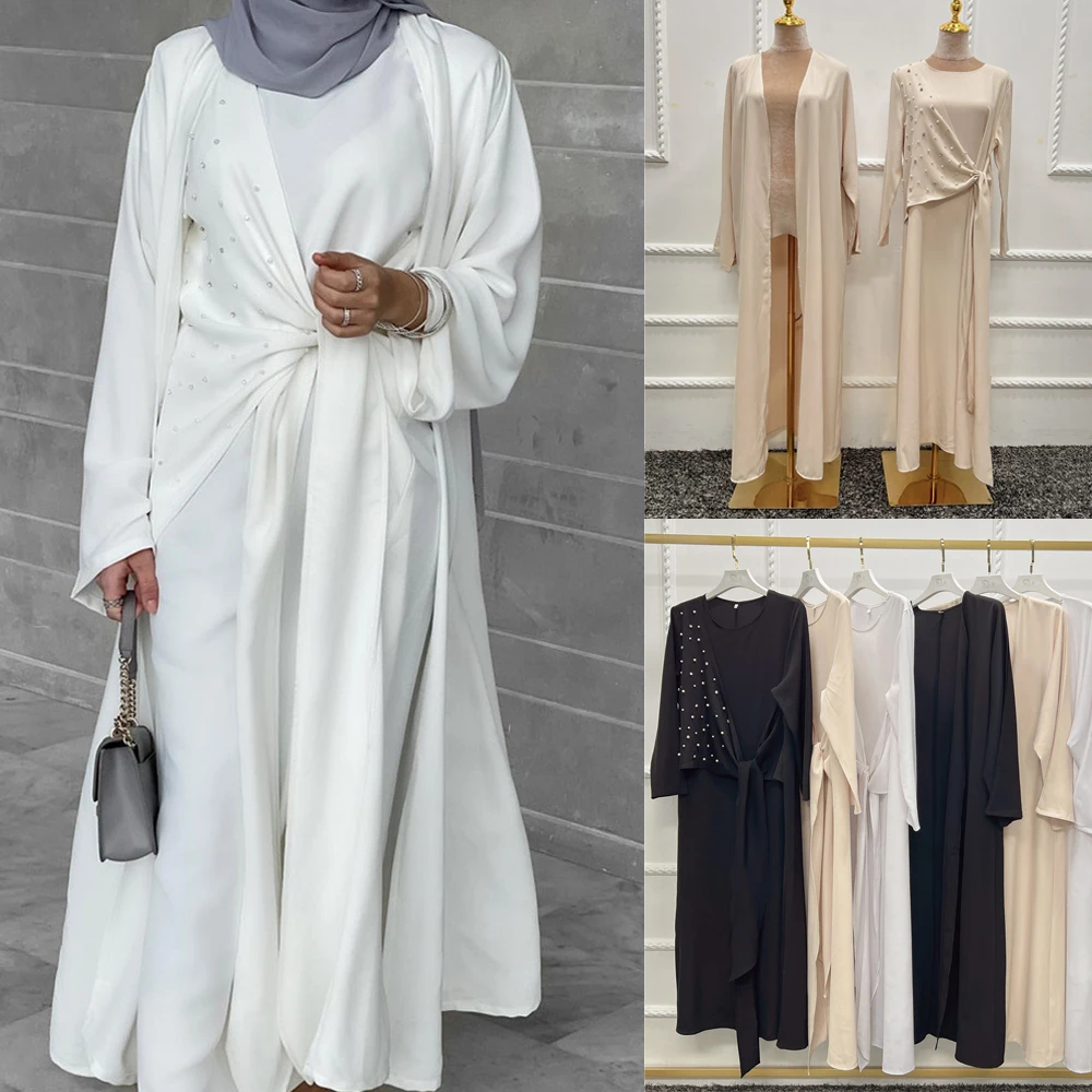 abaya-robe-musulmane-pour-femmes-ensemble-2-pieces-avec-perles-kaftan-marocain-bangladesh-vetements-islamiques-hijab-educatif-2024