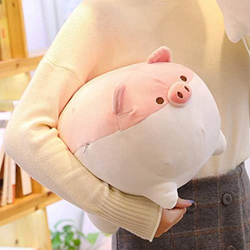 

1 Pcs Soft Fat Pig Plush Hugging Pillow Cute Piggy Stuffed Animal Doll Toy Gifts For Bedding