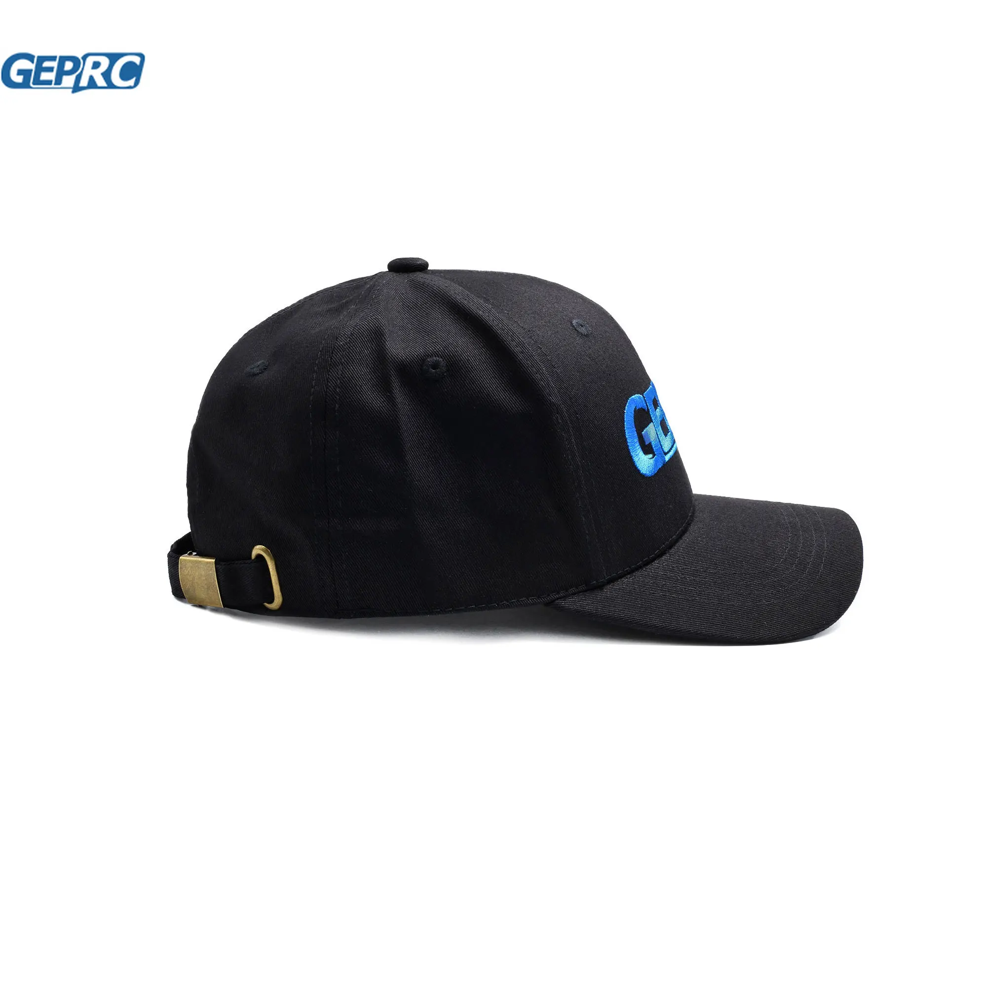 Détail du tissu et de la coupe du chapeau GEPRC FPV, parfait pour les courses de drone