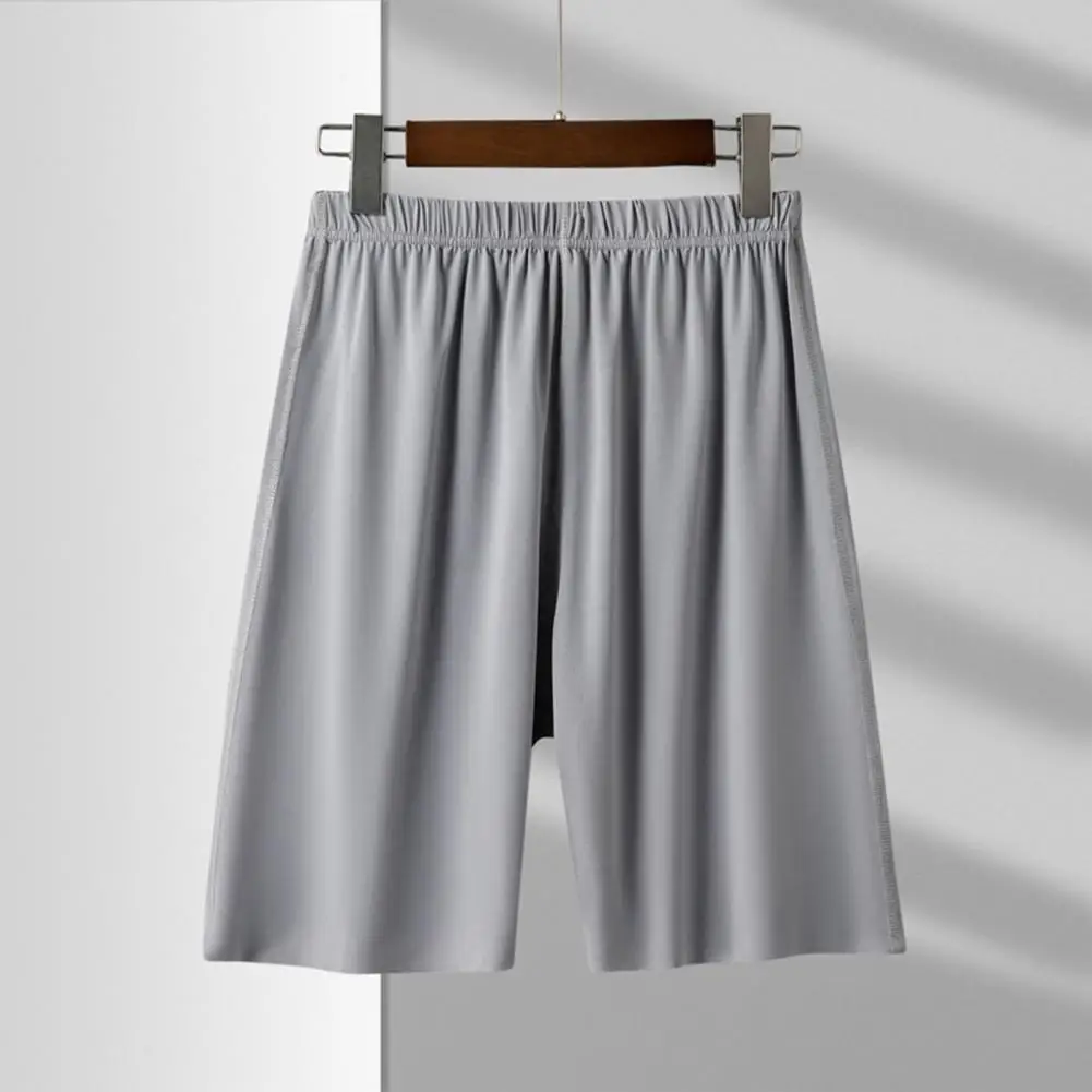 

Lightweight Men Shorts Breathable Men Shorts Comfortable Men's Homewear Shorts Elastic Waist Wide Leg Breathable Fabric for A