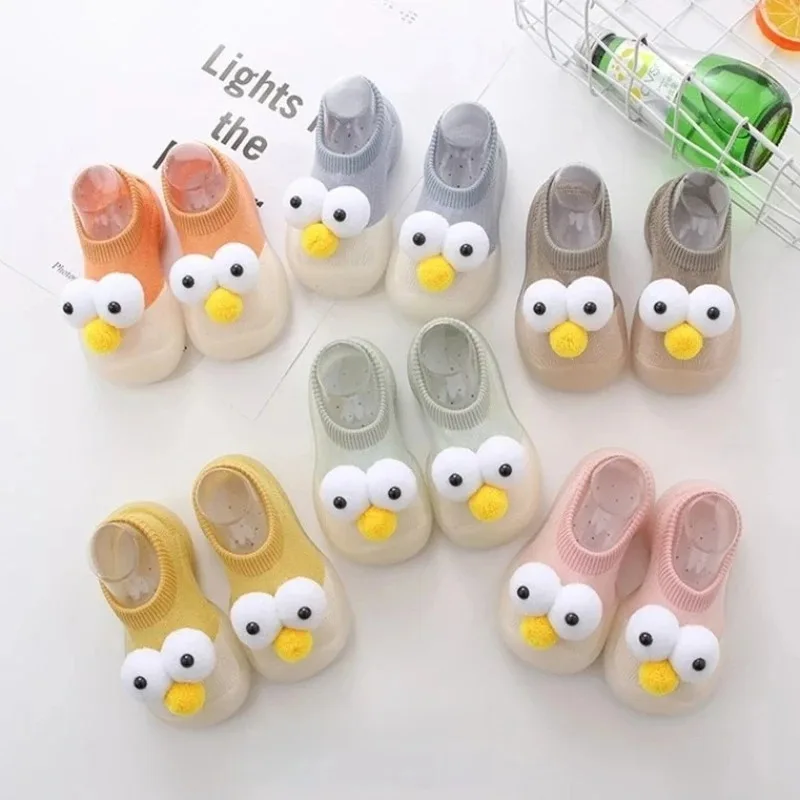 Baby Socks Shoes Infant Color Matching Cute Kids Boys Shoes Doll Soft Soled Child Floor Sneaker Toddler Girls First Walkers