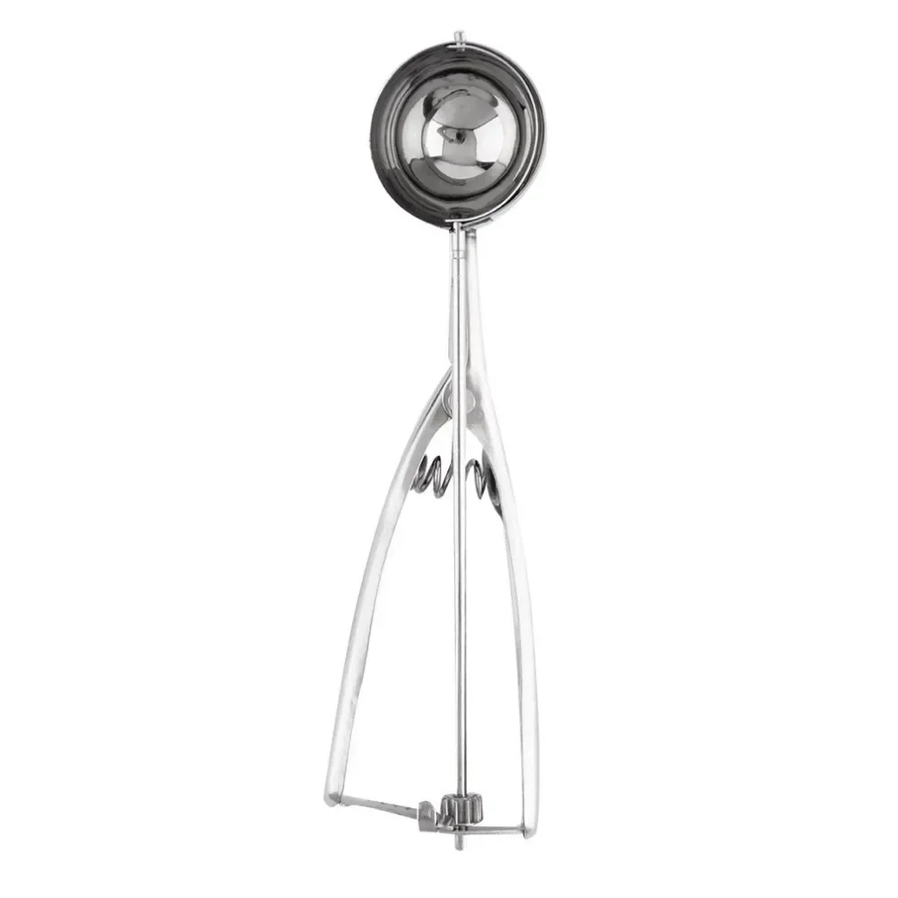 Ice Cream Scoop New Kitchen Ice Cream Mash Potato Scoop Stainless Steel Spoon Spring Handle Kitchen Accessories 3 Size for Choose