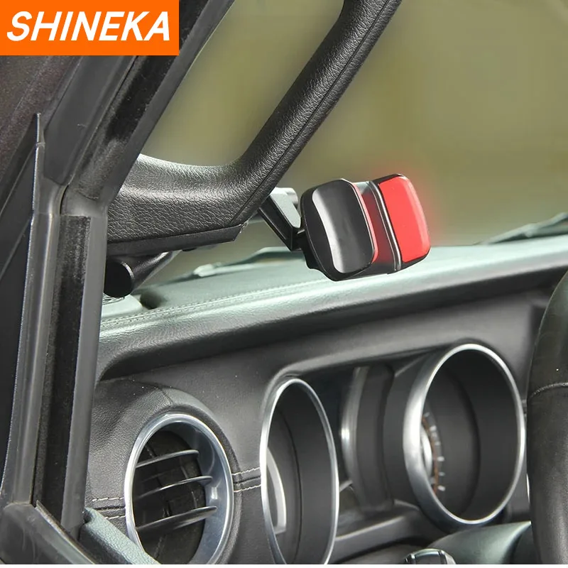 Car A-Pillar Grab Handle Adjustable Stable Mobile Phone Holder