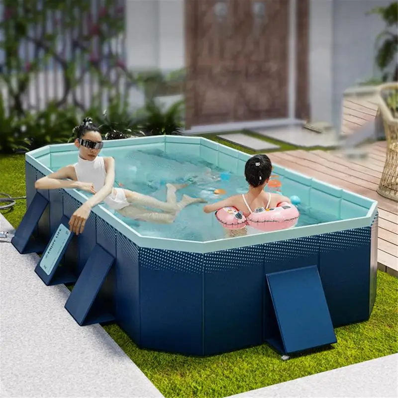 

Mini Swimming Pool For Dogs Cooling Mat Foldable Pet Collapsible Bathtub 1pc Portable Inflatable Water Spray Friendly Dog Pool
