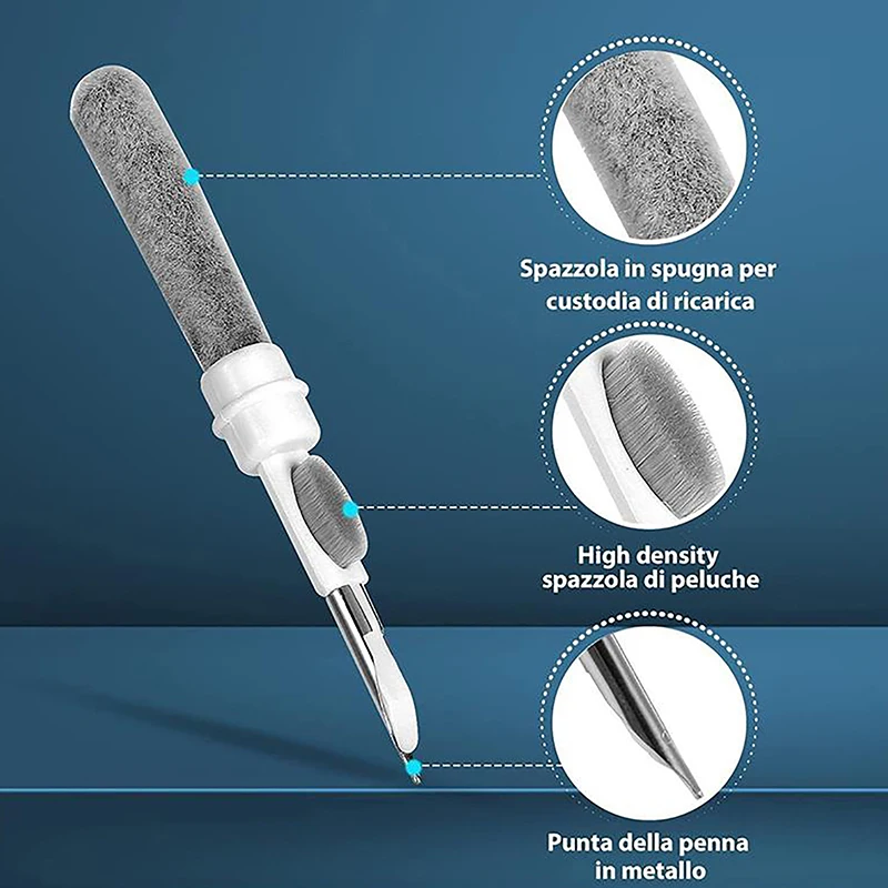 Multifunctional Headphone Cleaning Pens Bluetooth Earphone Cleaning Tools Phone PC Screen Keyboard Integrated Brush Kit earbuds cleaning pen cleaning tool earphone cleaner kit