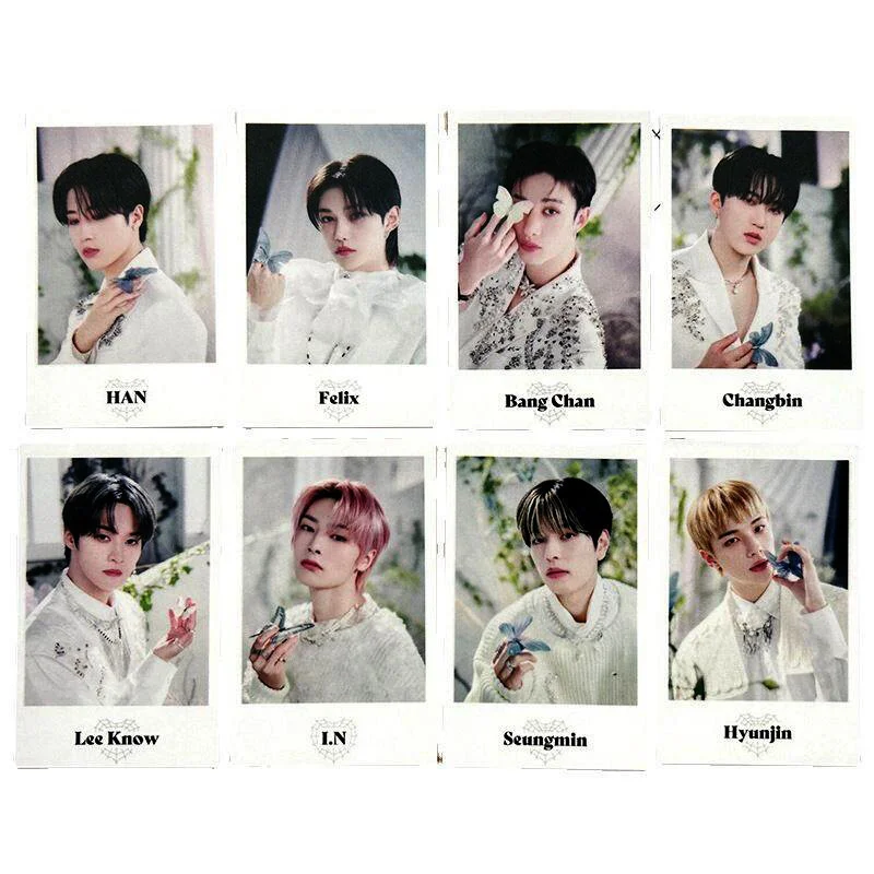 

8pcs/set NEW KPOP Stray Kids Album Postcard HD High Quality Printe Photo Card Felix HAN Lee Know I.N Fans Collection Gift