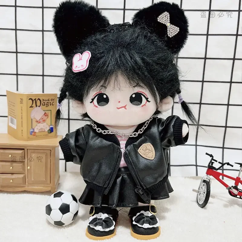 Cotton Doll 20cm Baby Clothing Star Doll Normal Body Fat Body Naked Baby Leather Skirt Set 3