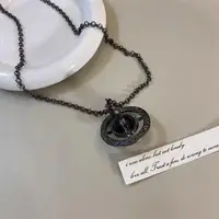 3D Black Saturn Waist Chain | Light Luxury Body Jewelry for Women's Waist Decor 3