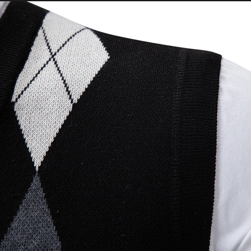 Mens Soft Sweater Vest Spring Autumn Sleeveless Knitted Pullover S-2XL