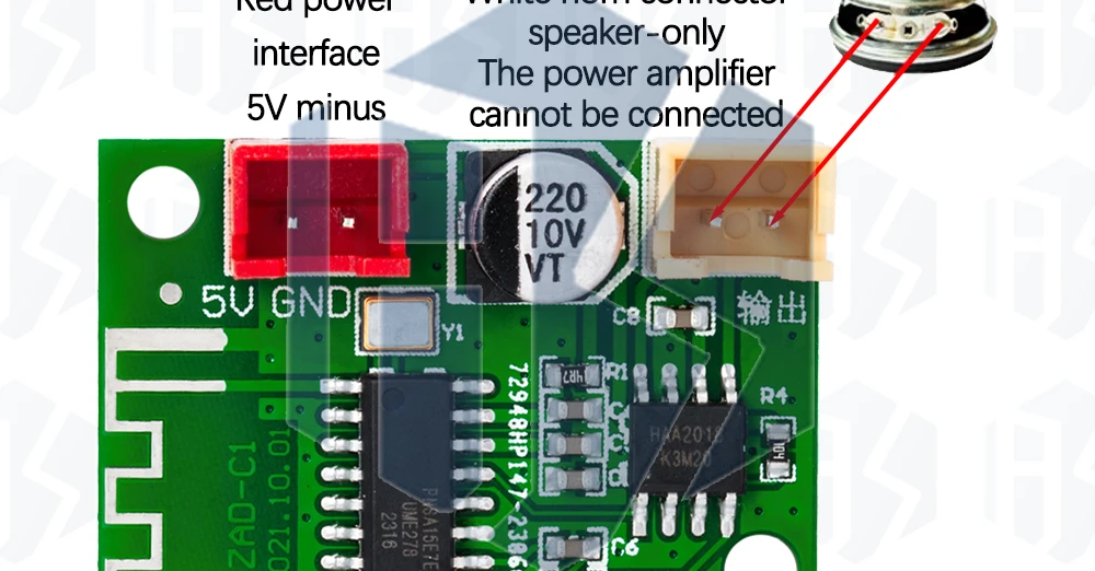 1 ~ 10PCS EGBO 5V Bluetooth Verstärker Modul 5W Mono Klasse D Drahtlose Verlustfreie Musik Player digitale Power Verstärker Fertig Bord – Detail 26