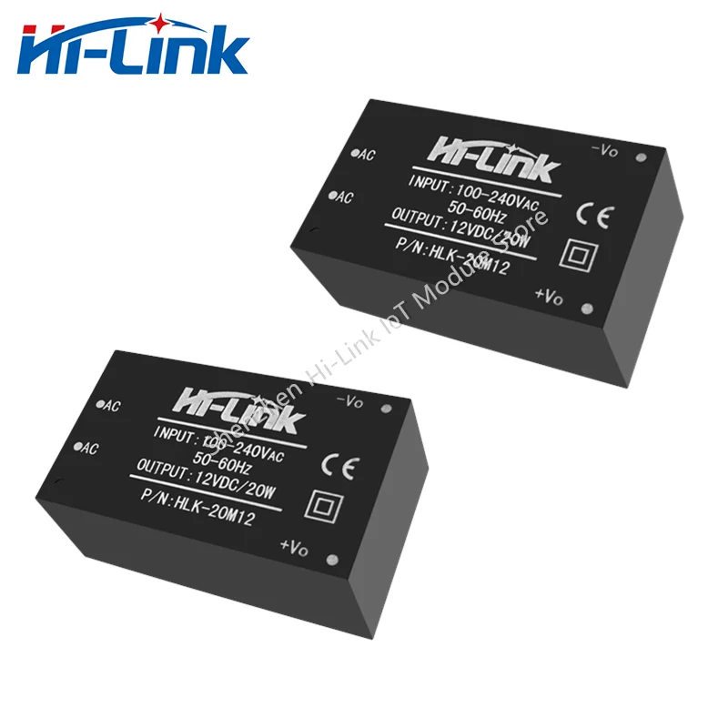 Hi-Link AC DC HLK-20M12 220V to 12V 20W Isolated Switching Step Down Power Supply Circuit Converter Power Module Intelligent