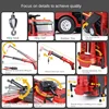 Huina 1362 1/18 RC Fire Truck 9CH Alloy Lighting Remote Control Van Fire Engine Water Spray Kids Toys For Boys Birthday Gift 2