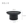 Round Black White Decorative Tray Storage Organizer ABS Tray Fruit Perfume Cosmetic Tray Home Decor Plates Simple Storage Plate 5