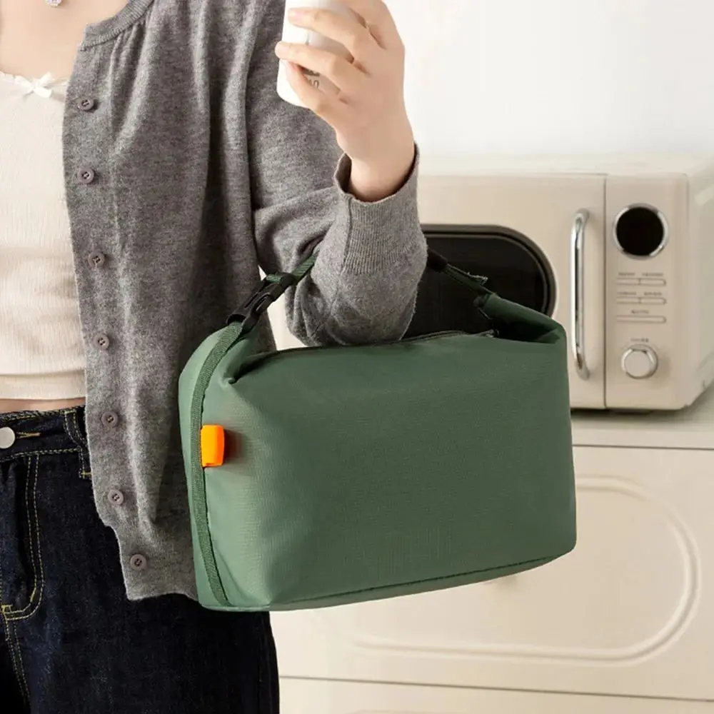Portable Insulated Lunch Bag with Aluminum Foil for Food Storage and Meal Transportation