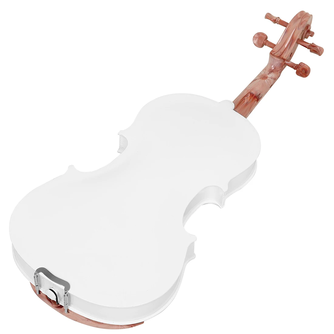 AV-102 4/4 Größe Violine Kunststoffzubehör Popularisieren Violine Weißes Marmormuster für Anfänger Erwachsene Kinder Handgefertigte Violine – Detail 8