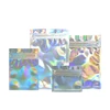 100 Pcs Glitter Heat Seal Aluminum Foil Ziplock Bags Flat Zip Lock Retail Package Bag Plastic  Foil Zip Bags Free Shipping 1