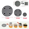 50Pcs Flowers Pot Drainage Hole Grid Mats Diameter 2.5/4.5/7.5cm Round Bonsai Planter Bottom Mesh Pads Plants Ventilation Trays 2