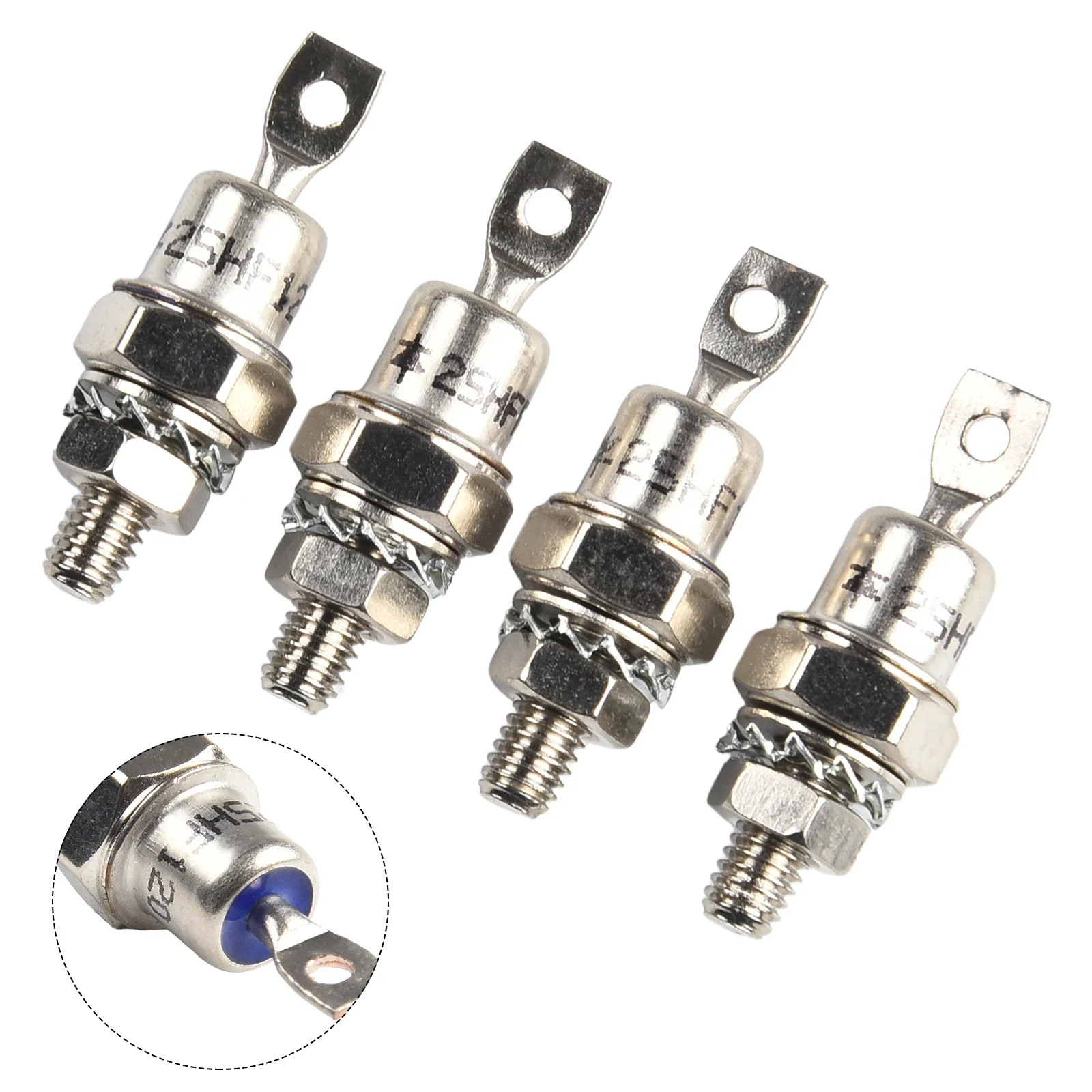 2 Pair 25HFR120 25HF120 Rectifier Diode Forward/Reverse Polarity Rectifier 25A 4mm For Battery Charging Converters