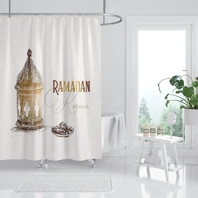 Home shower curtains for bathroom waterproof fabric bathroom Curtains castle Magic and Moon modern shower curtain180x200 240x200 2