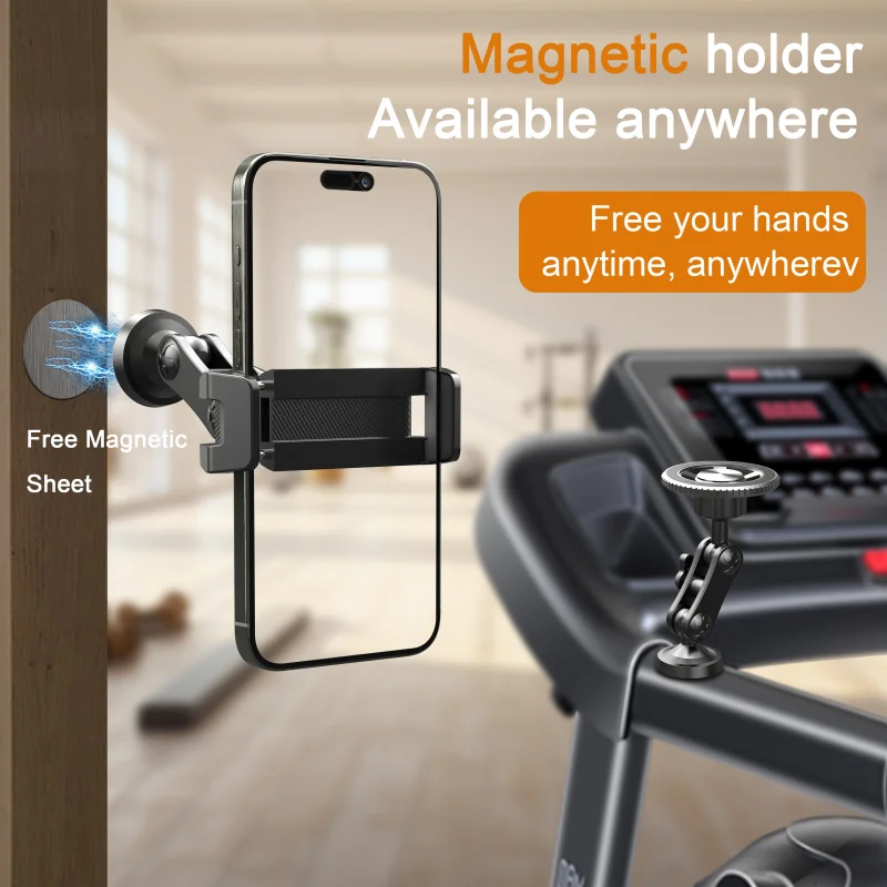 Magnetic 360° Adjustable Phone Holder Stand for Ferrous Metal Surfaces