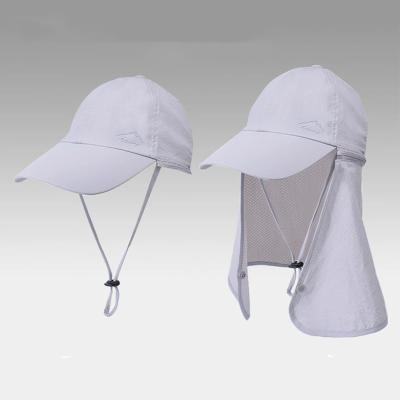 Multifunction Quick Drying UV Protectio Hat Outdoors Water-resistant Baseball Baseball Cap For Men With Face Neck Protection 2