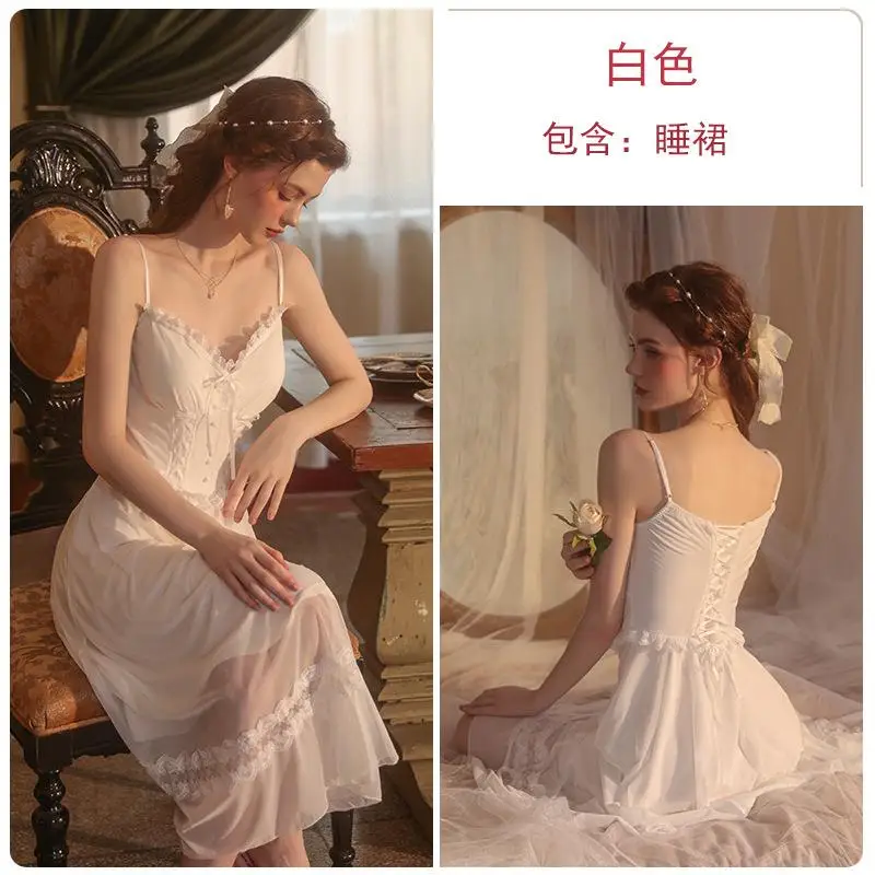 

Summer Drees 2023 Nightgown Fashion Sleepwear Sexy Nightie Simplicity Sleep Dress Elegant Underwear Womens Pajama Dress Luxurys